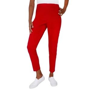 NWT Mario Serrani Pull On Pant Red Size Large